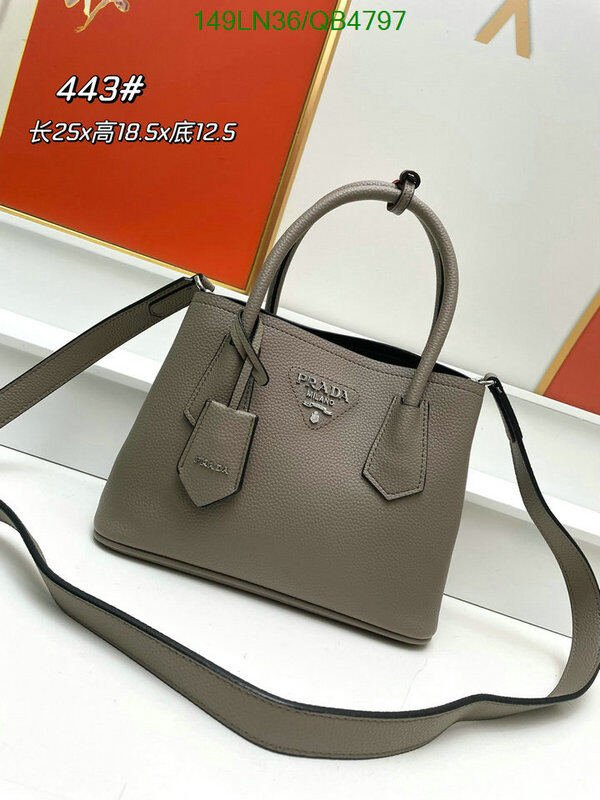 Prada Bag-(4A)-Handbag- Code: QB4797 $ 194USD