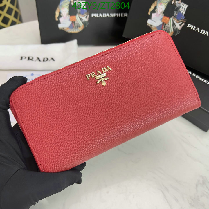 Prada Bag-(4A)-Wallet- Code: ZT2804 $ 64USD