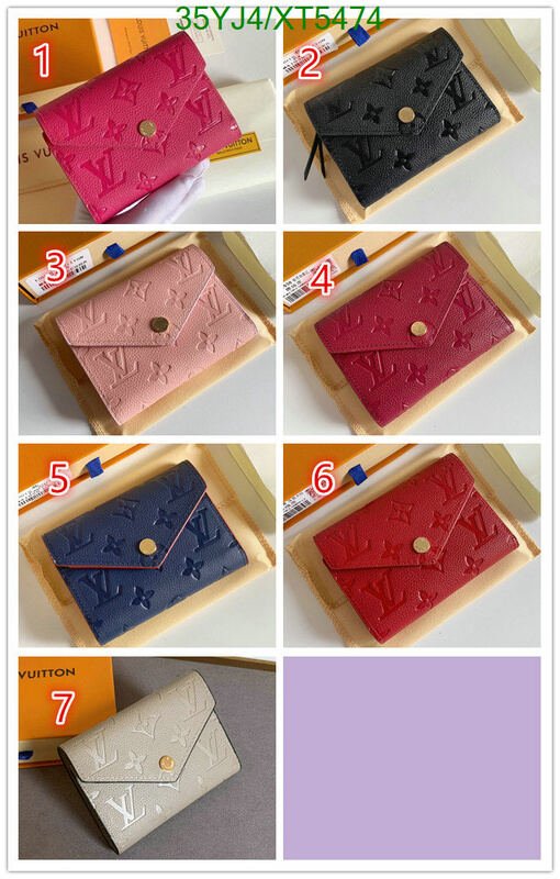 LV Bags-(4A)-Wallet-,Code: XT5474,$ 46USD