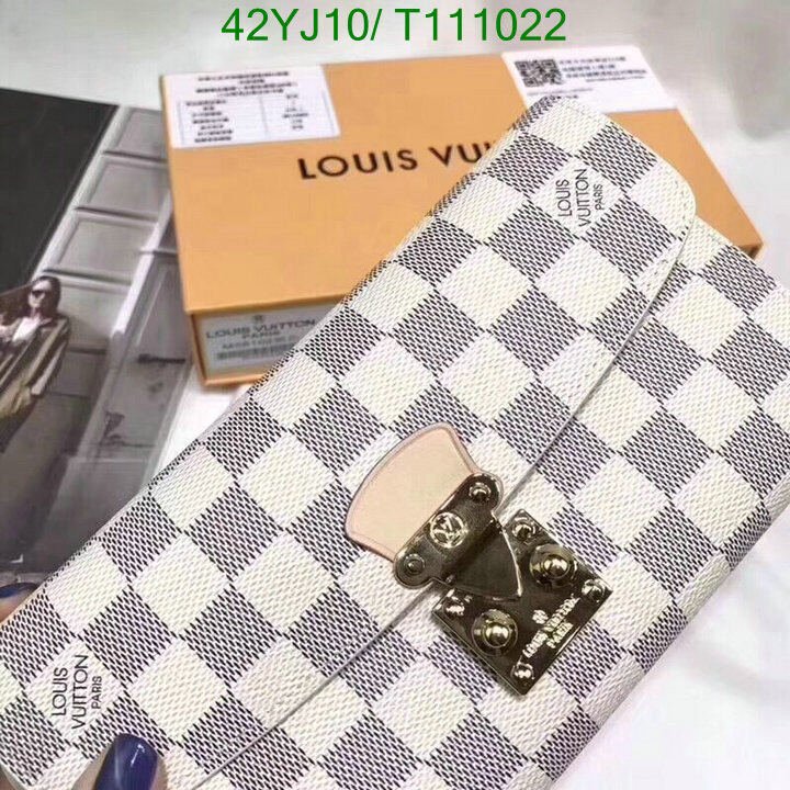LV Bags-(4A)-Wallet-,Code : T111022,$ 55USD