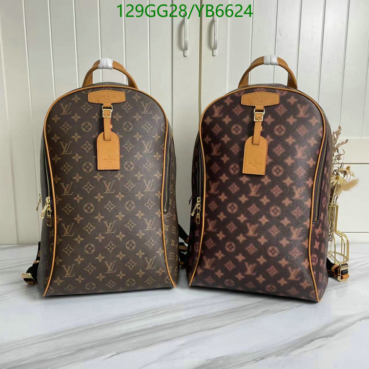 LV Bags-(4A)-Backpack-,Code: YB6624,$ 168USD