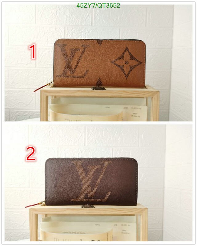 LV Bag-(4A)-Wallet- Code: QT3652 $ 59USD