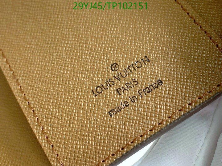 LV Bags-(4A)-Wallet-,Code: TP102151,$ 38USD