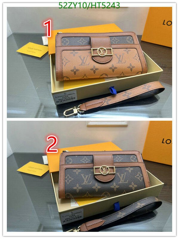 LV Bags-(4A)-Wallet-,Code: HT5243,$ 68USD