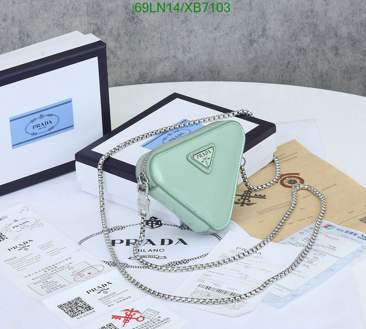 Prada Bag-(4A)-Triangle- Code: XB7103 $ 90USD