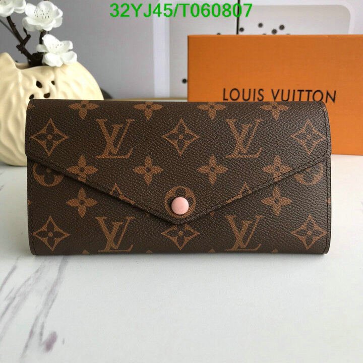 LV Bags-(4A)-Wallet-,Code: T060807,$ 42USD