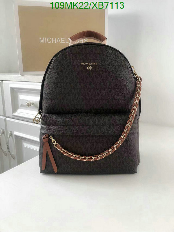 Michael Kors Bag-(4A)-Backpack-,Code: XB7113,$ 142USD