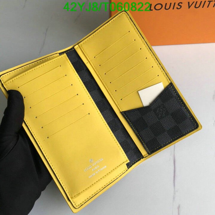 LV Bags-(4A)-Wallet-,Code: T060822,$ 55USD