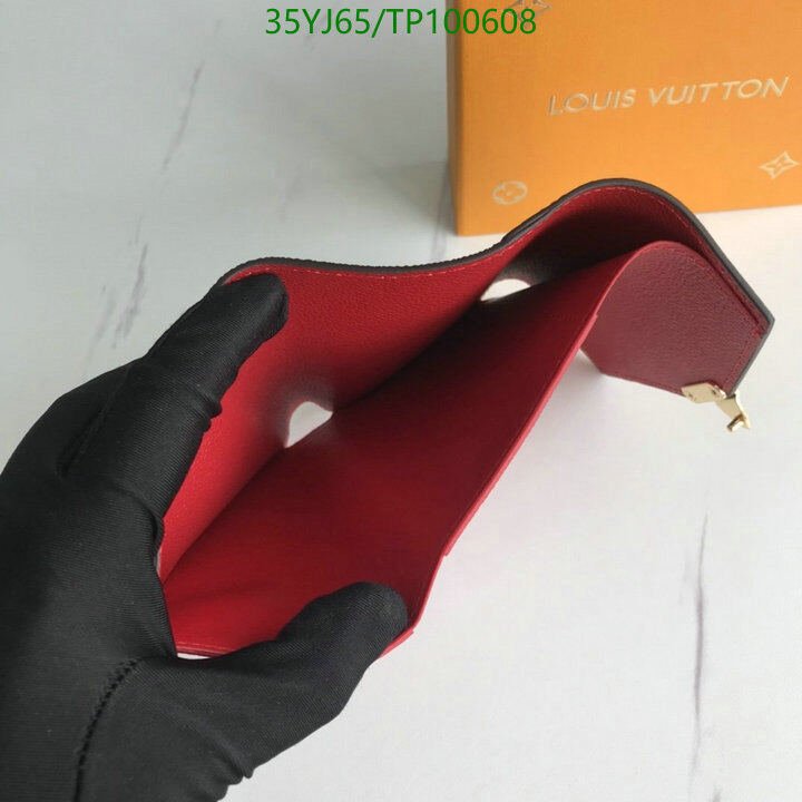 LV Bags-(4A)-Wallet-,Code: TP100608,$ 46USD