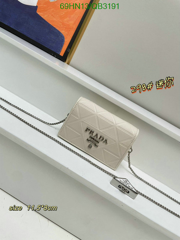 Prada Bag-(4A)-Diagonal- Code: QB3191 $ 90USD