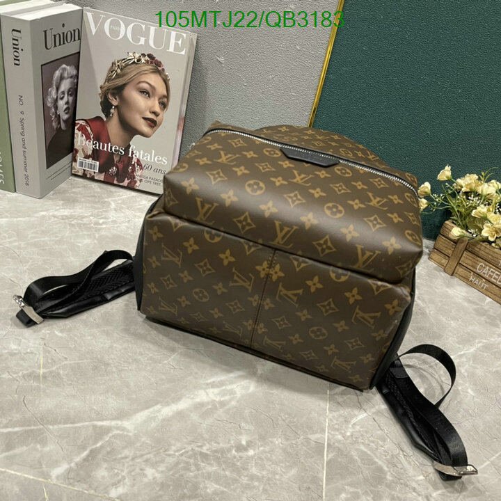 LV Bag-(4A)-Backpack- Code: QB3183 $ 137USD