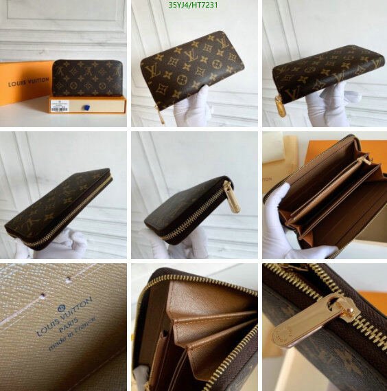 LV Bags-(4A)-Wallet-,Code: HT7231,$ 46USD