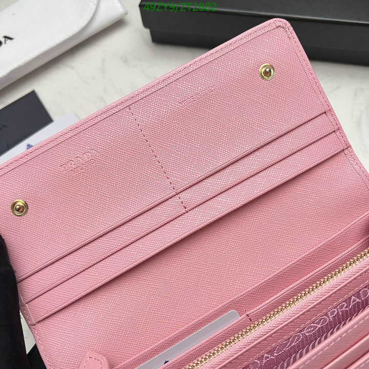 Prada Bag-(4A)-Wallet-,Code: ZT2802,$ 64USD