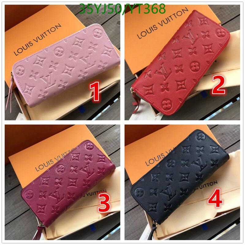LV Bags-(4A)-Wallet-,Code: YT368,$ 46USD