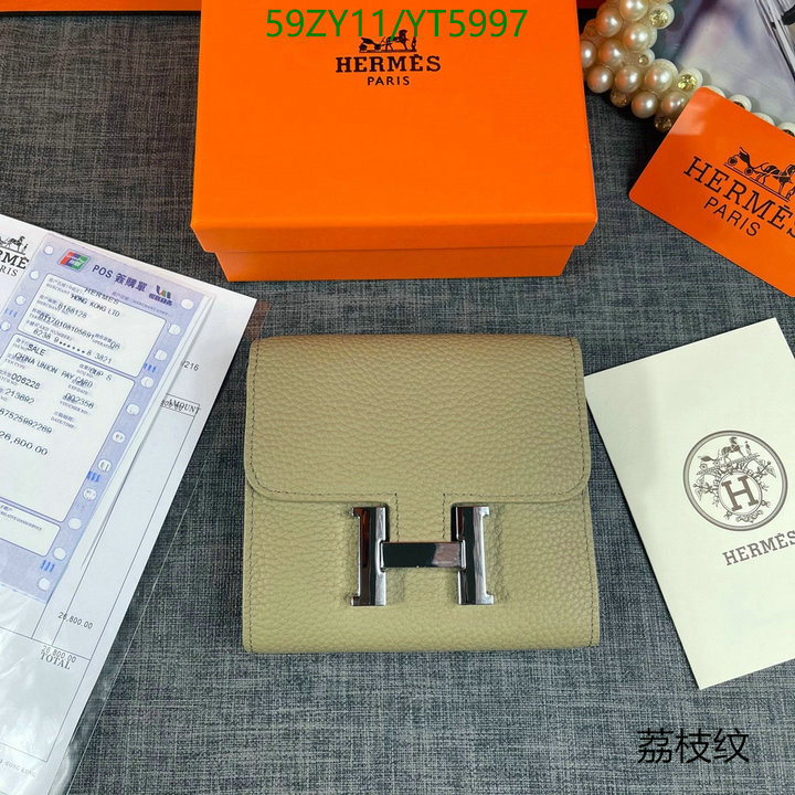 Hermes Bag-(4A)-Wallet-,Code: YT5997,$ 77USD