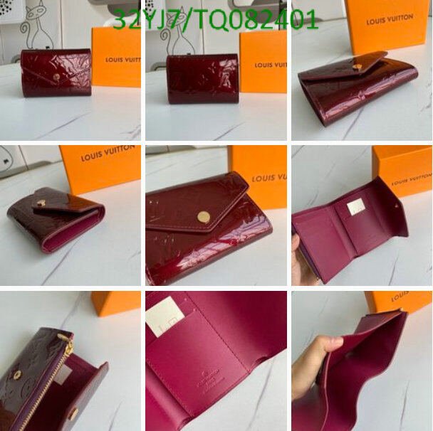 LV Bags-(4A)-Wallet-,Code: TQ082401,$ 42USD