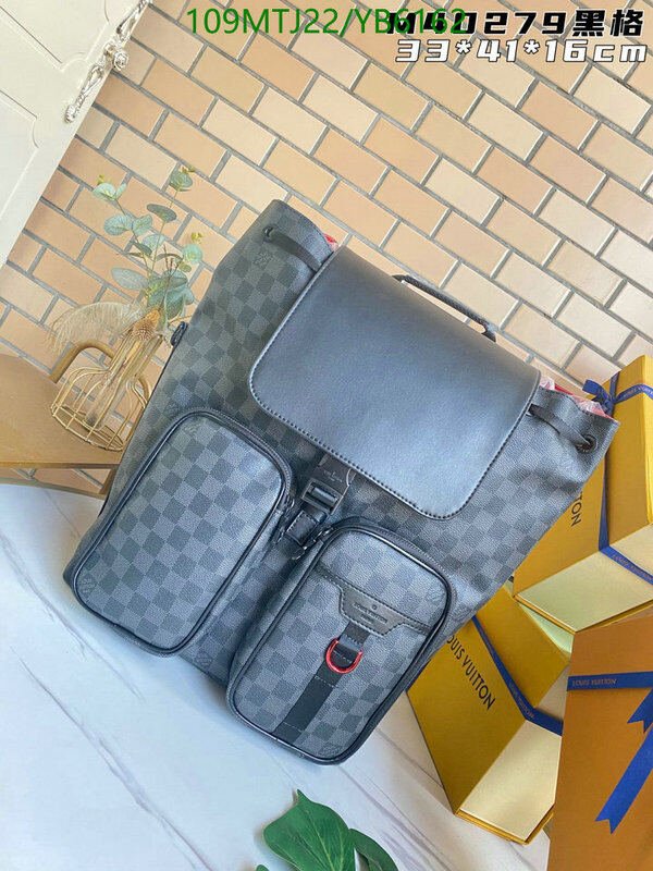 LV Bags-(4A)-Backpack-,Code: YB6162,$ 142USD