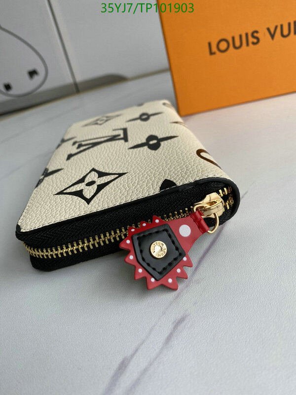 LV Bags-(4A)-Wallet-,Code: TP101903,$ 46USD