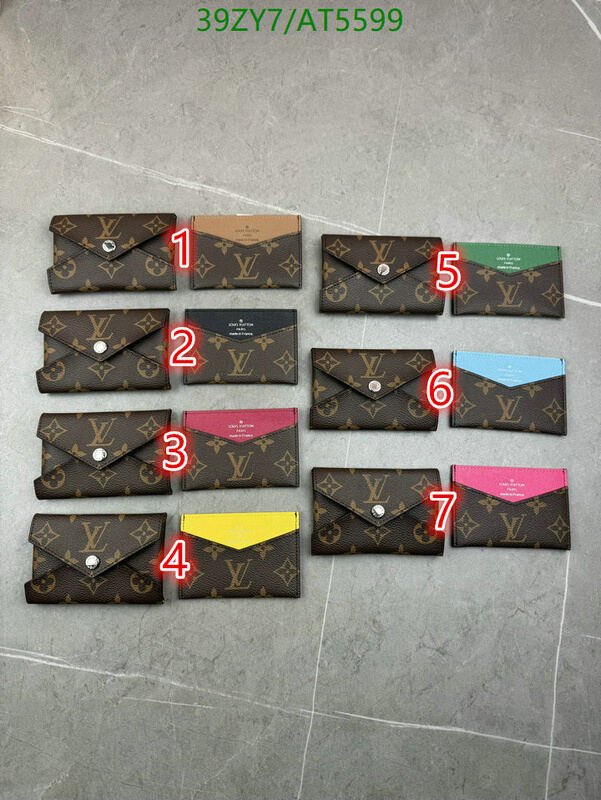 LV Bag-(4A)-Wallet- Code: AT5599 $ 51USD