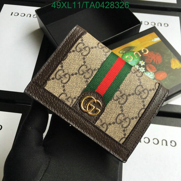 Gucci Bag-(4A)-Wallet-,Code:TA0428326,$ 64USD