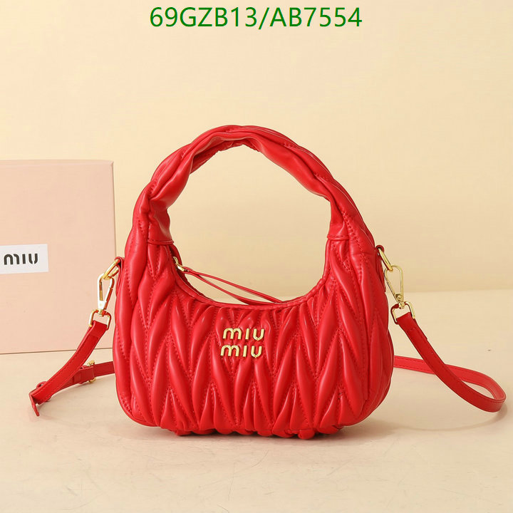 Miu Miu Bag-(4A)-Crossbody- Code: AB7554 $ 90USD
