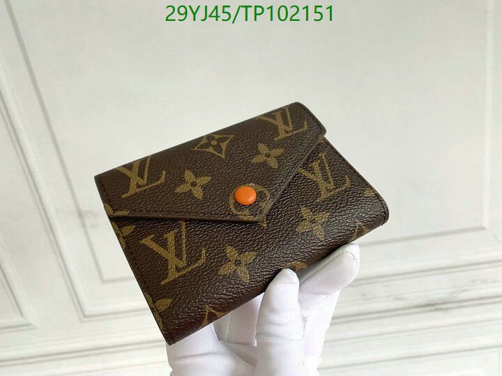 LV Bags-(4A)-Wallet-,Code: TP102151,$ 38USD