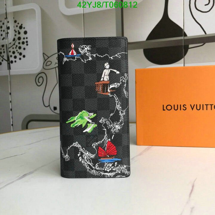 LV Bags-(4A)-Wallet-,Code: T060812,$ 55USD