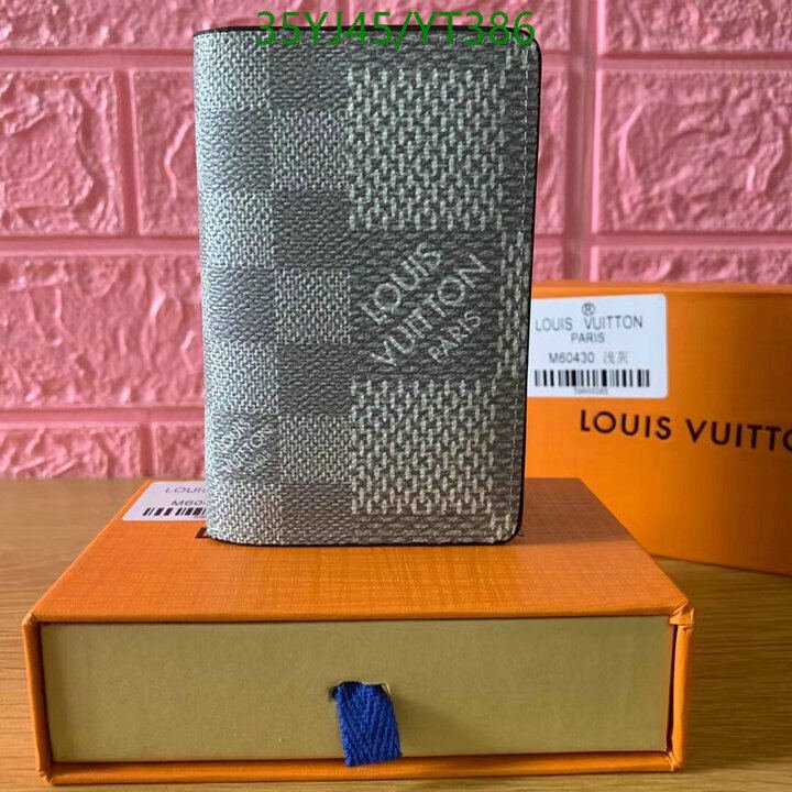 LV Bags-(4A)-Wallet-,Code: YT386,$ 46USD
