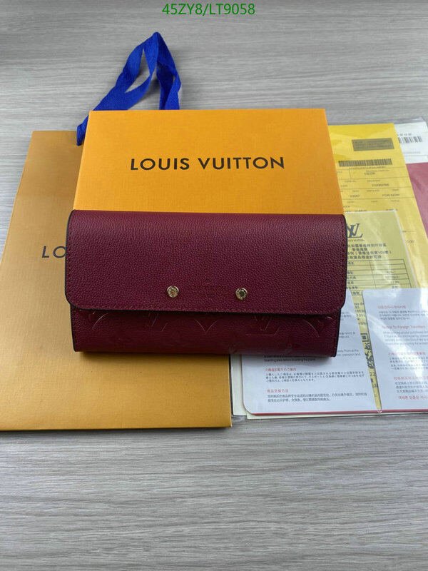 LV Bags-(4A)-Wallet-,Code: LT9058,$ 59USD