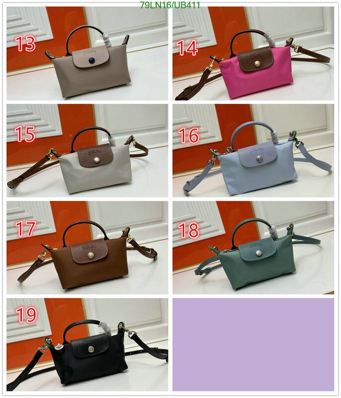 Longchamp Bag-(4A)-Diagonal- Code: UB411 $ 103USD