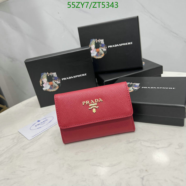 Prada Bag-(4A)-Wallet-,Code: ZT5343,$ 72USD