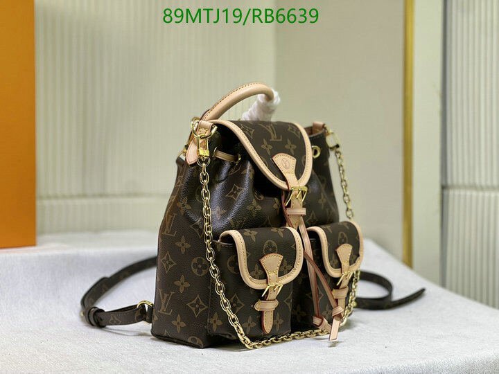 LV Bag-(4A)-Backpack- Code: RB6639 $ 116USD