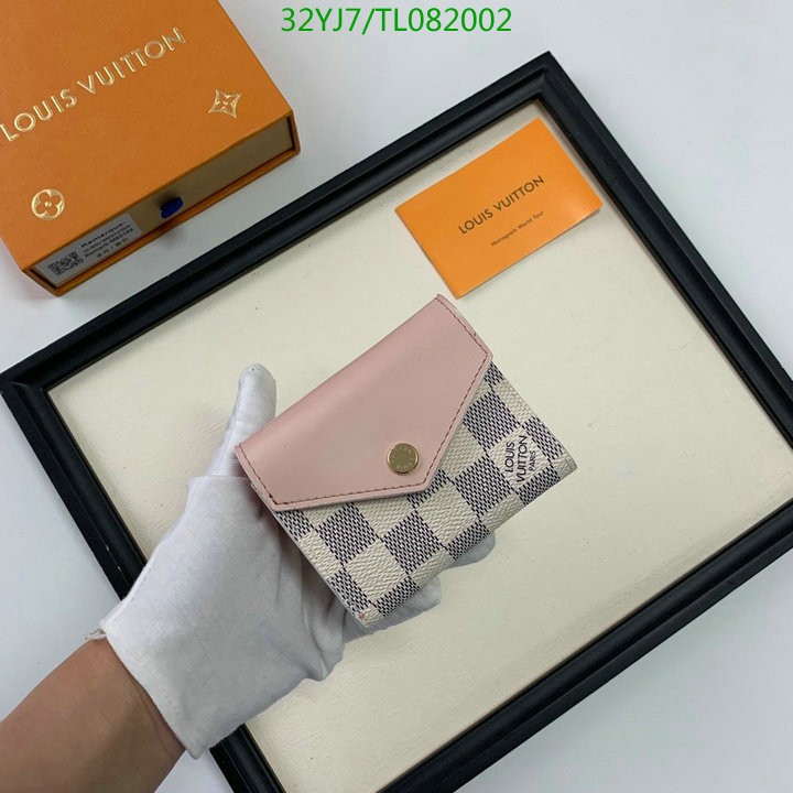 LV Bags-(4A)-Wallet-,Code: TL082002,$ 42USD