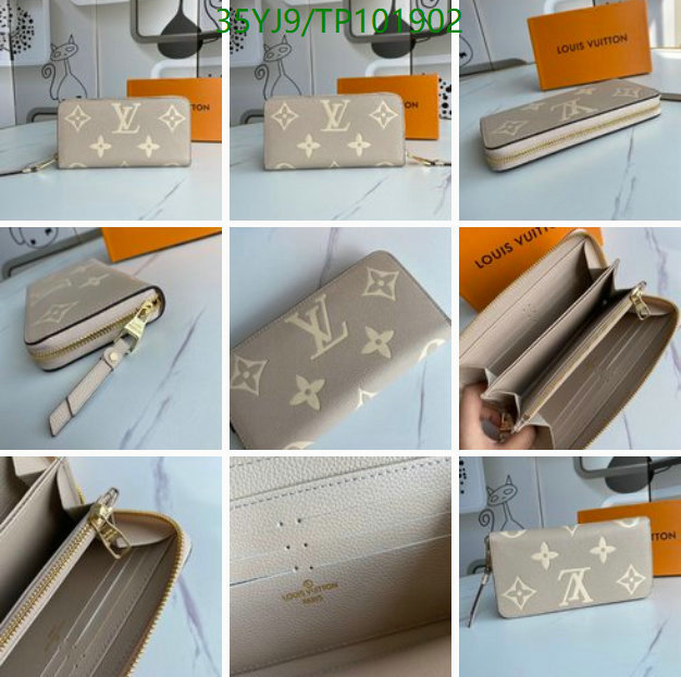 LV Bags-(4A)-Wallet-,Code: TP101902,$ 51USD
