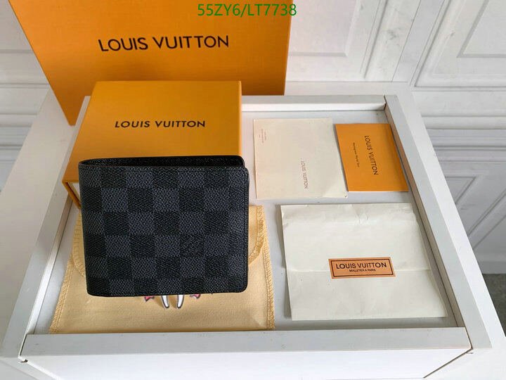 LV Bags-(4A)-Wallet-,Code: LT7738,$ 72USD