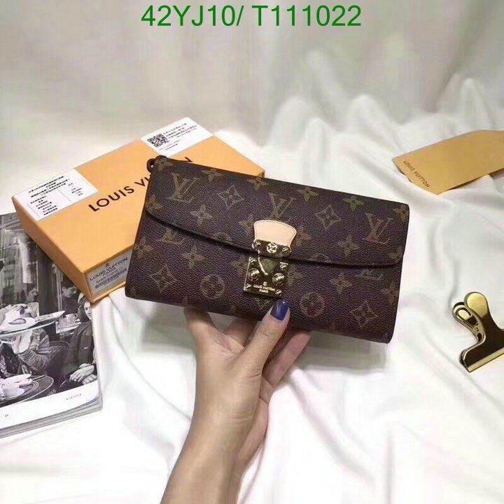 LV Bags-(4A)-Wallet-,Code : T111022,$ 55USD