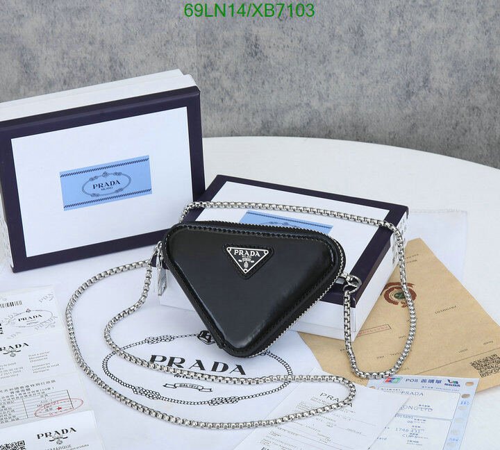 Prada Bag-(4A)-Triangle-,Code: XB7103,$ 90USD