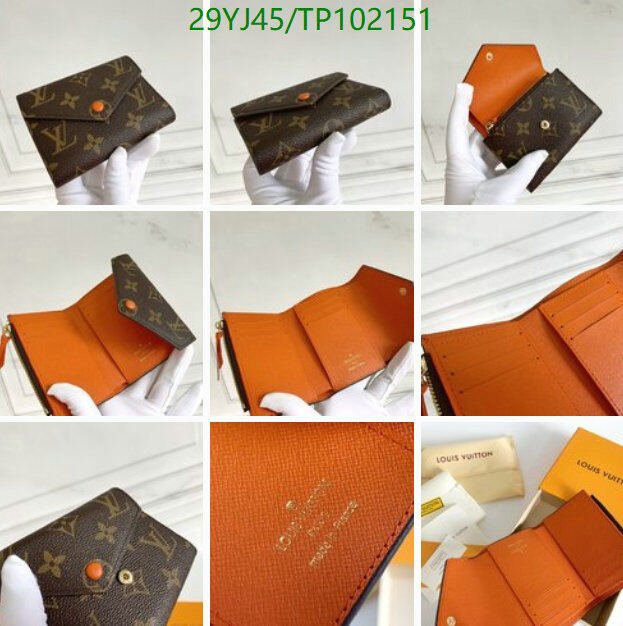 LV Bags-(4A)-Wallet-,Code: TP102151,$ 38USD