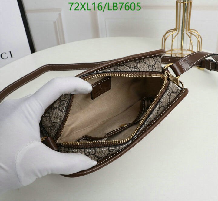 Gucci Bag-(4A)-Diagonal-,Code: LB7605,$ 94USD