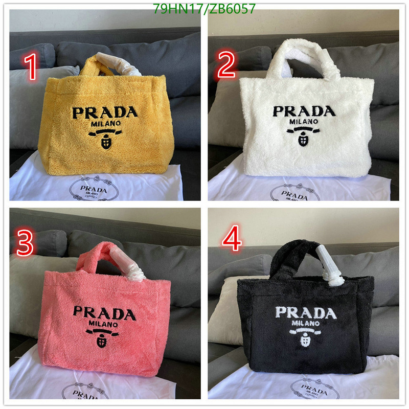 Prada Bag-(4A)-Handbag-,Code: ZB6057,$ 103USD