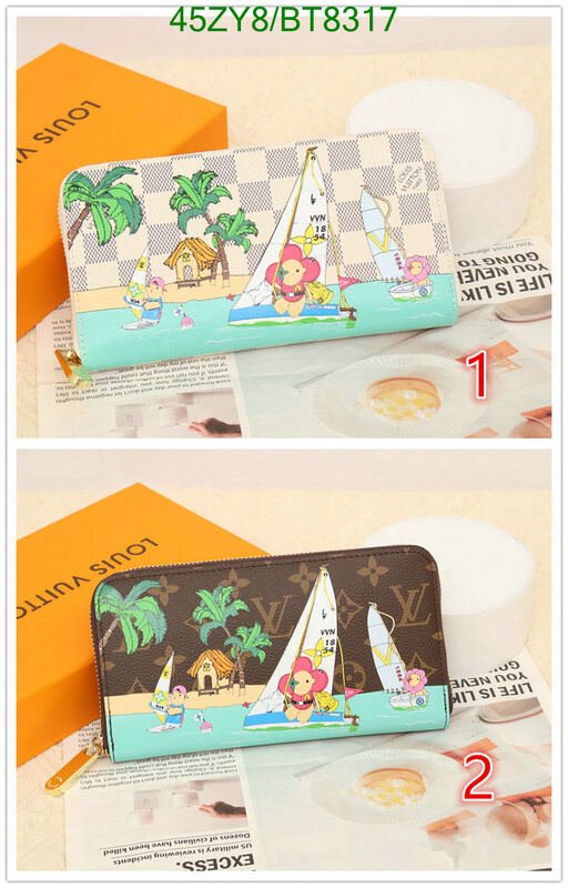 LV Bag-(4A)-Wallet- Code: BT8317 $ 59USD