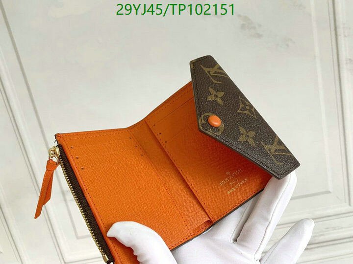LV Bags-(4A)-Wallet-,Code: TP102151,$ 38USD
