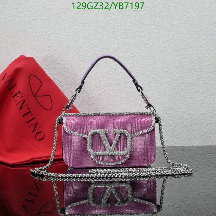 Valentino Bag-(4A)-LOC-V Logo ,Code: YB7197,$ 168USD
