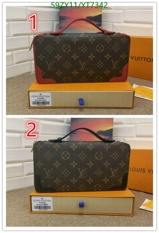LV Bags-(4A)-Wallet-,Code: YT7342,$ 77USD