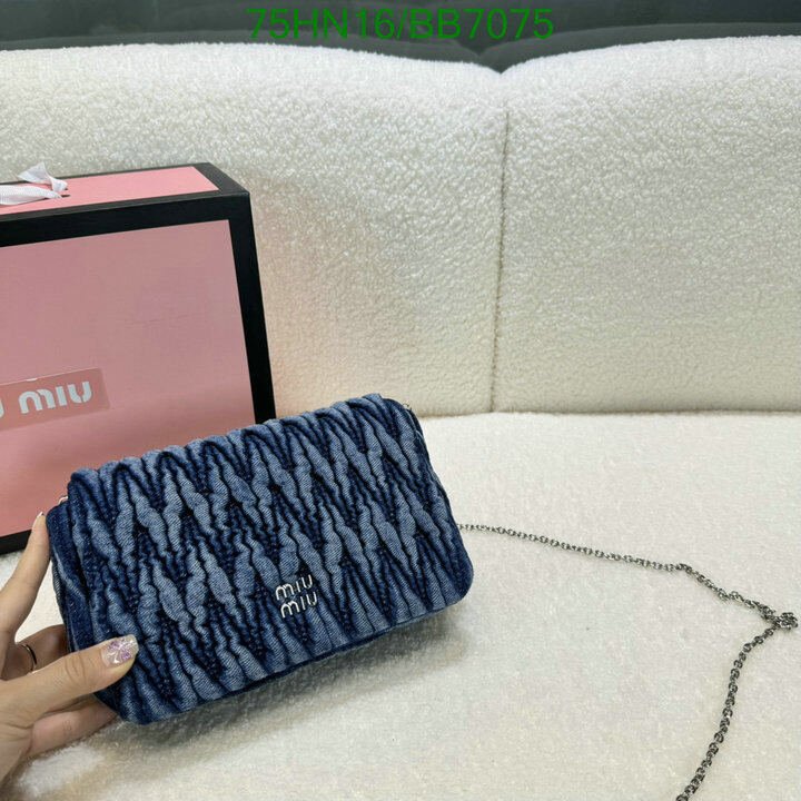 Miu Miu Bag-(4A)-Crossbody- Code: BB7075 $ 98USD