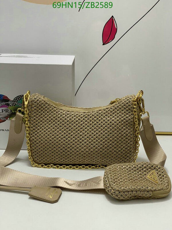 Prada Bag-(4A)-Re-Edition 2005,Code: ZB2589,$ 90USD