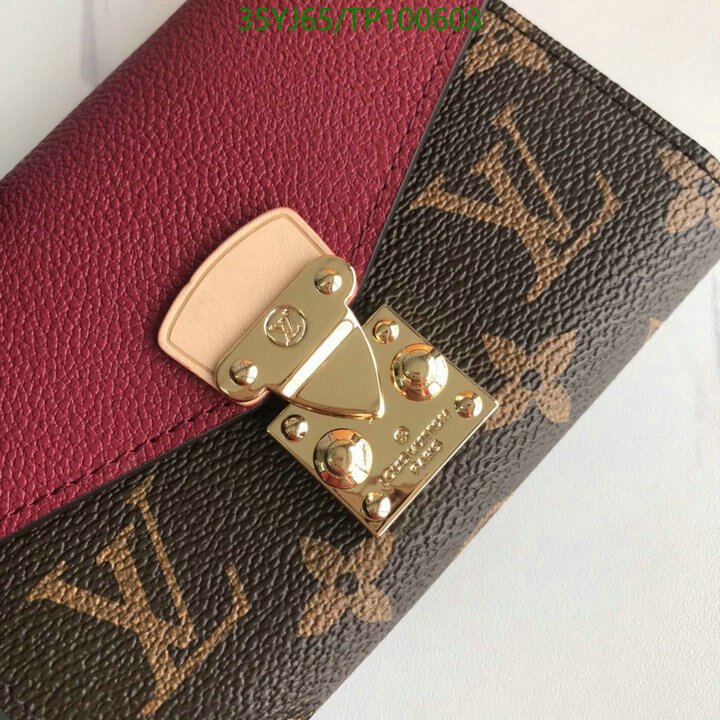 LV Bags-(4A)-Wallet-,Code: TP100608,$ 46USD