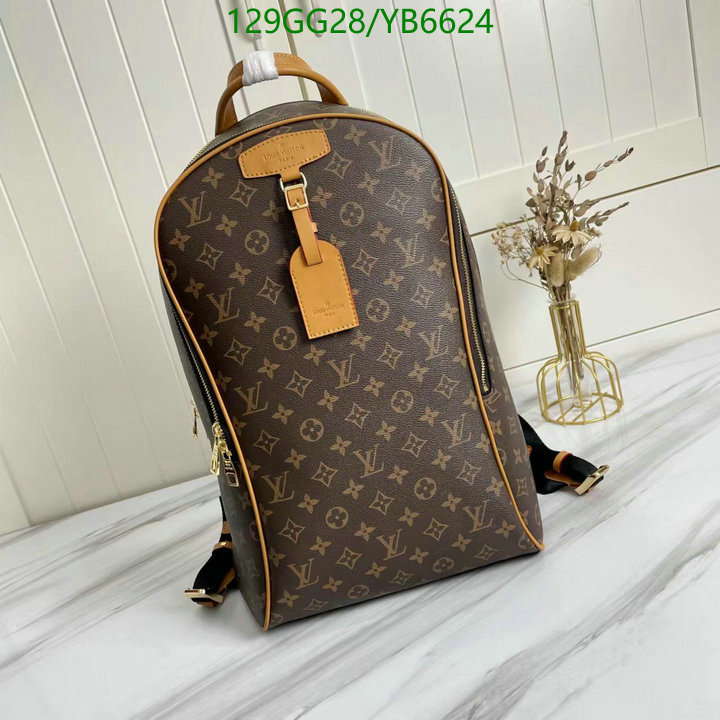 LV Bags-(4A)-Backpack-,Code: YB6624,$ 168USD