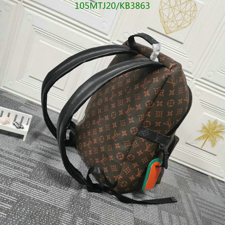 LV Bags-(4A)-Backpack-,Code: KB3863,$ 137USD