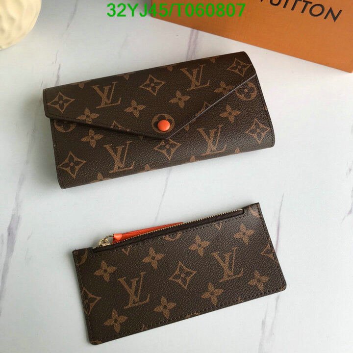 LV Bags-(4A)-Wallet-,Code: T060807,$ 42USD